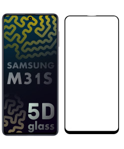 5D Скло Samsung Galaxy M31s M317 - Full Glue (повний клей)