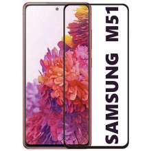 3D Стекло Samsung M51 (M515) – Full Glue (полный клей)