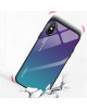 Чехол iPhone XS Max градиент TPU+Glass