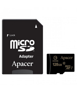 Карта памяти 128 Gb MicroSD Apacer Class 10 + Адаптер