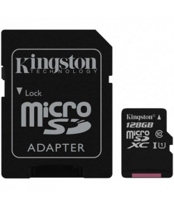 Карта памяти 128 Gb MicroSD Kingston Class 10 + Адаптер