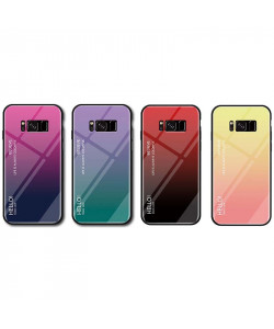 Чехол Samsung Galaxy S8 Plus градиент TPU+Glass