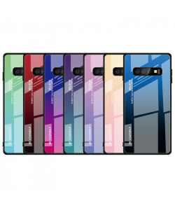 Чехол Samsung Galaxy S10 Plus градиент TPU+Glass