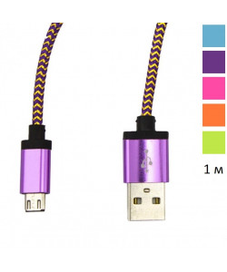 USB Кабель в оплетке - 1 м