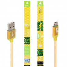 USB Кабель Micro USB King Fire XY-019 – 0,2 м (Золотистый)